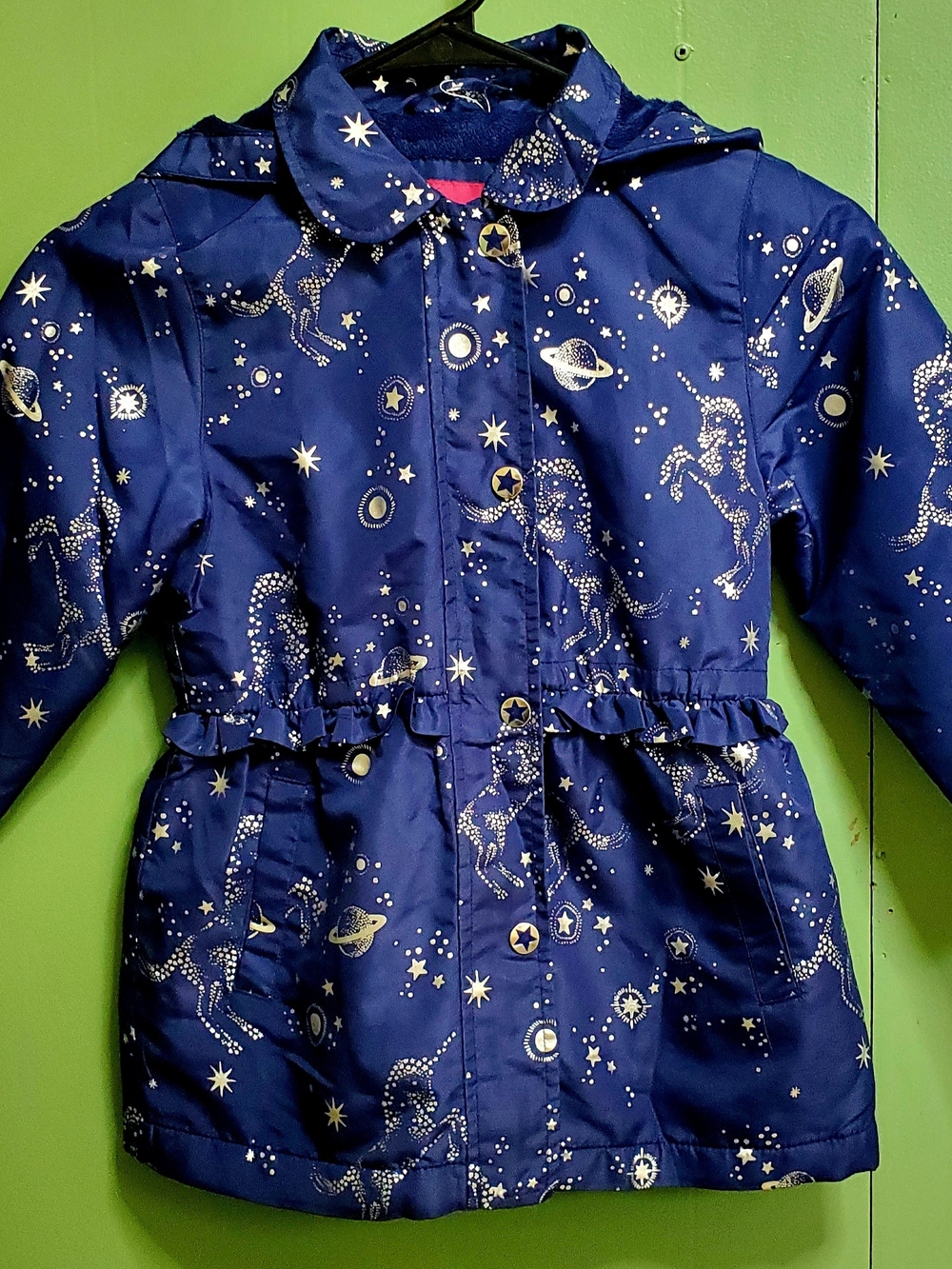 Girls London Fog Navy Star Jacket